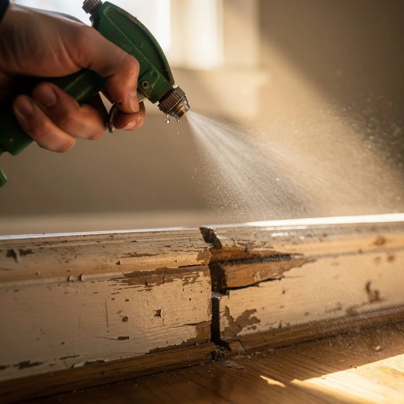 A detailed view of eco-friendly pest control products neatly arranged, emphasizing safety and effectiveness.